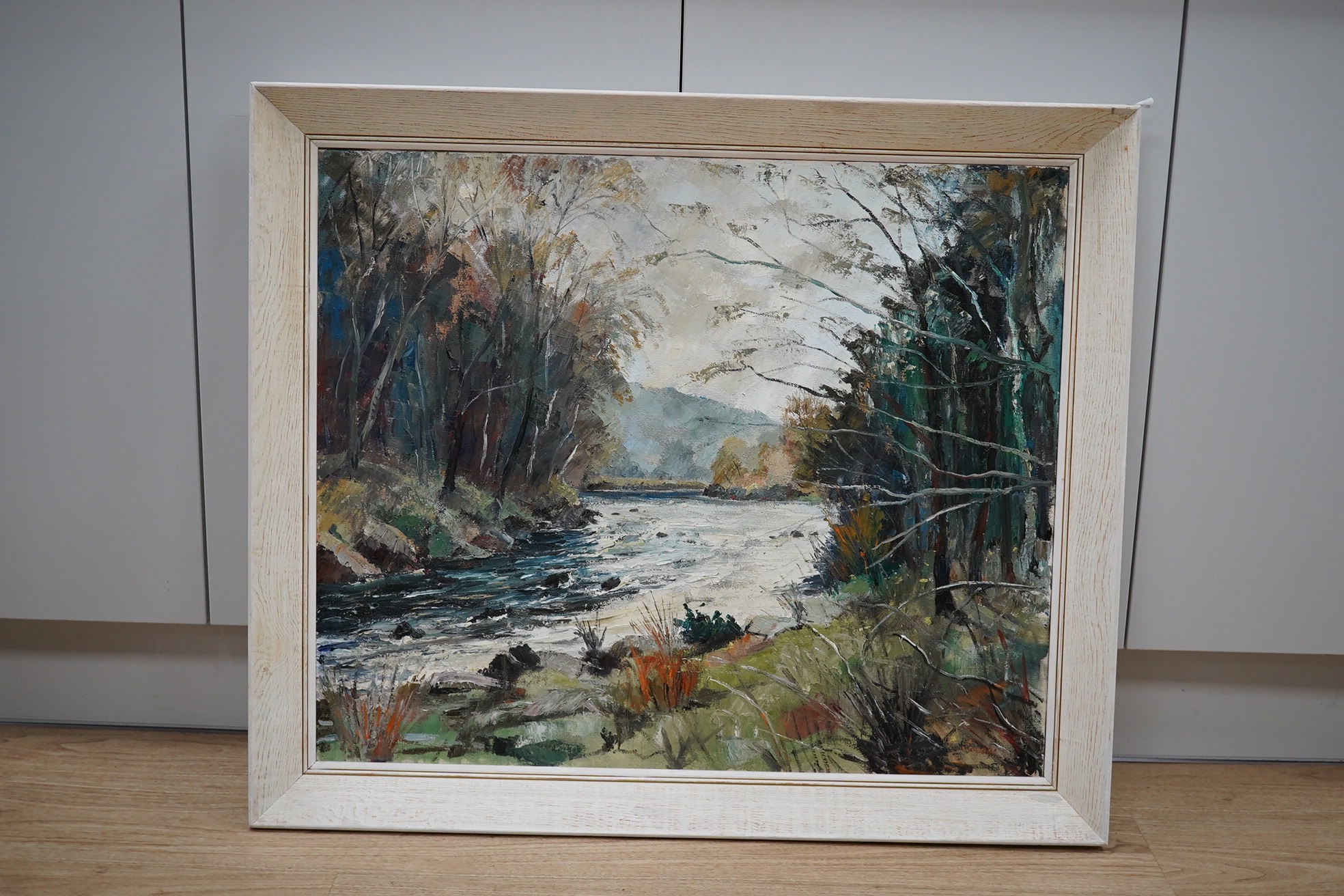 Francis B. Savage (1908-1985), oil on canvas, ‘River Dart’, signed and details verso, 63 x 75cm. Condition - fair to good